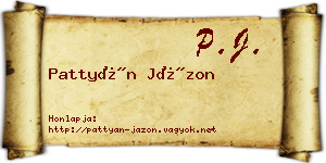 Pattyán Jázon névjegykártya